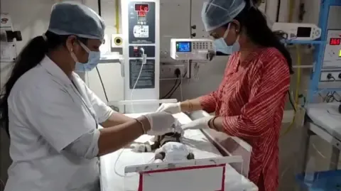 Baby Placed Living in India Struggles for Her Life